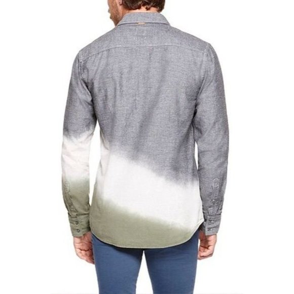 BOSS ORANGE by  Hugo Boss Dégradé Wash Cotton Blend Shirt ( S ) - Picture 2 of 2